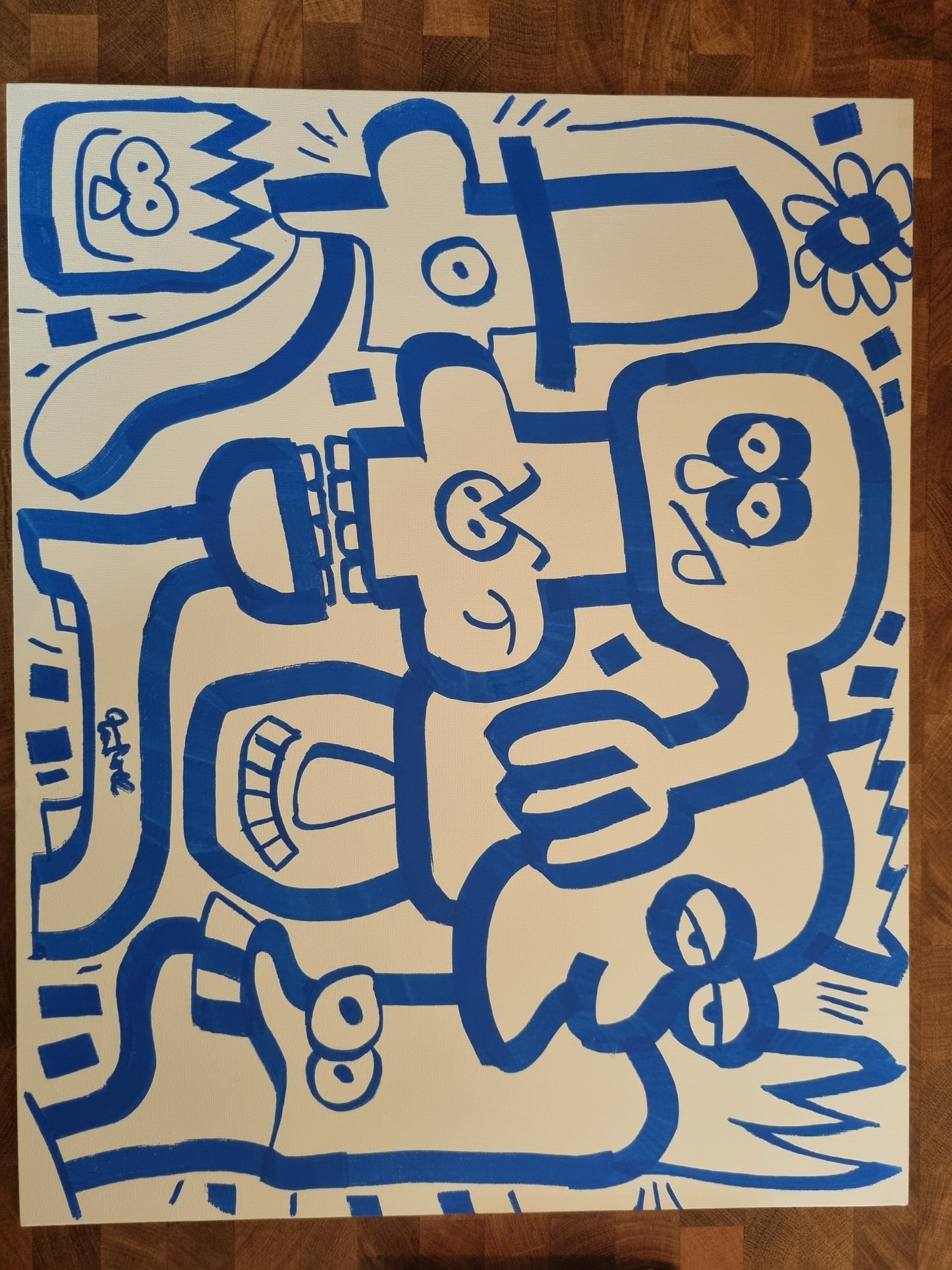 Doodle on canvas